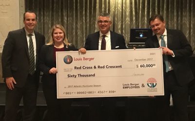 LOUIS BERGER’S GIVE BACK CAMPAIGN RAISES $60,000 TO SUPPORT RED CROSS / RED CRESCENT DISASTER RELIEF EFFORTS